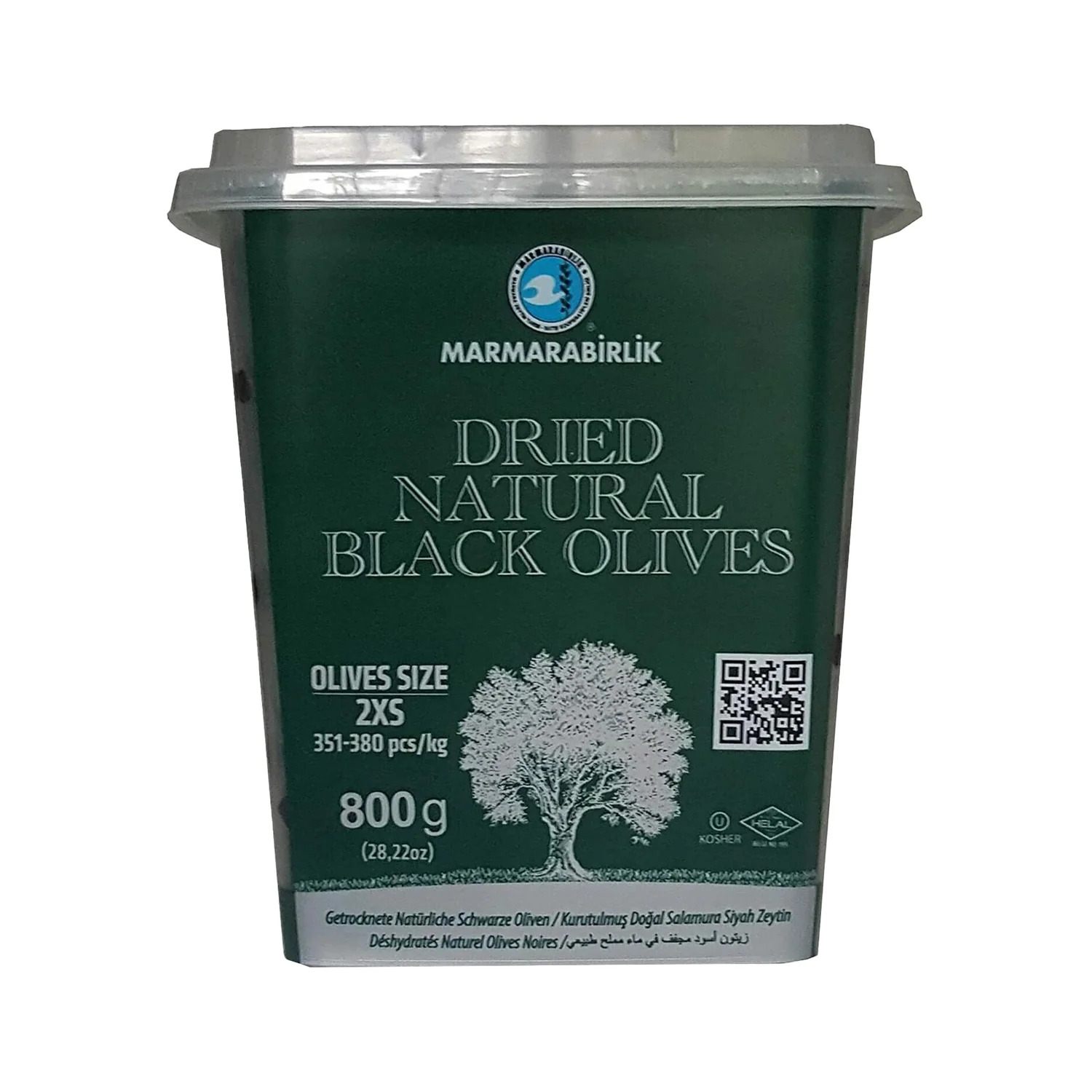 Marmarabirlik dried natural black olives